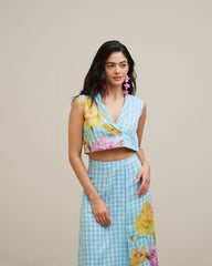 Enid Co Ord Set- Ice Blue