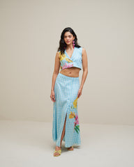 Enid Co Ord Set- Ice Blue