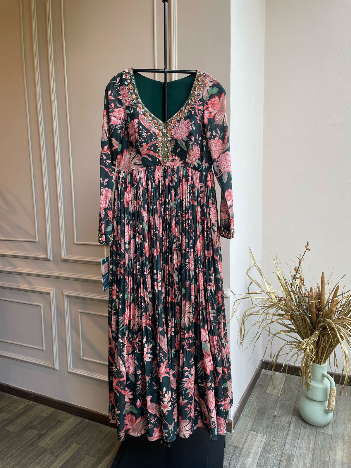 Floral Pleated Dress