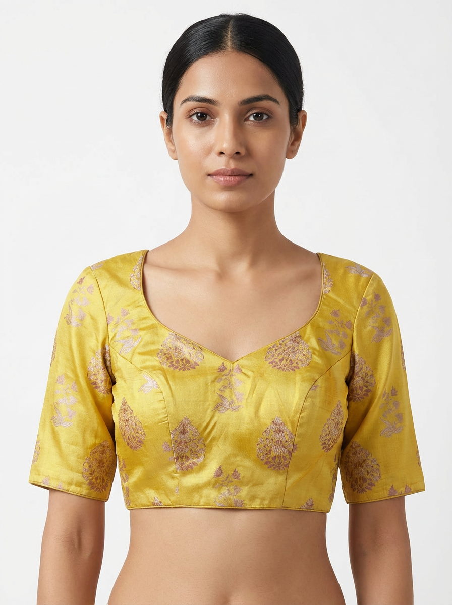 Yellow Floral Blouse
