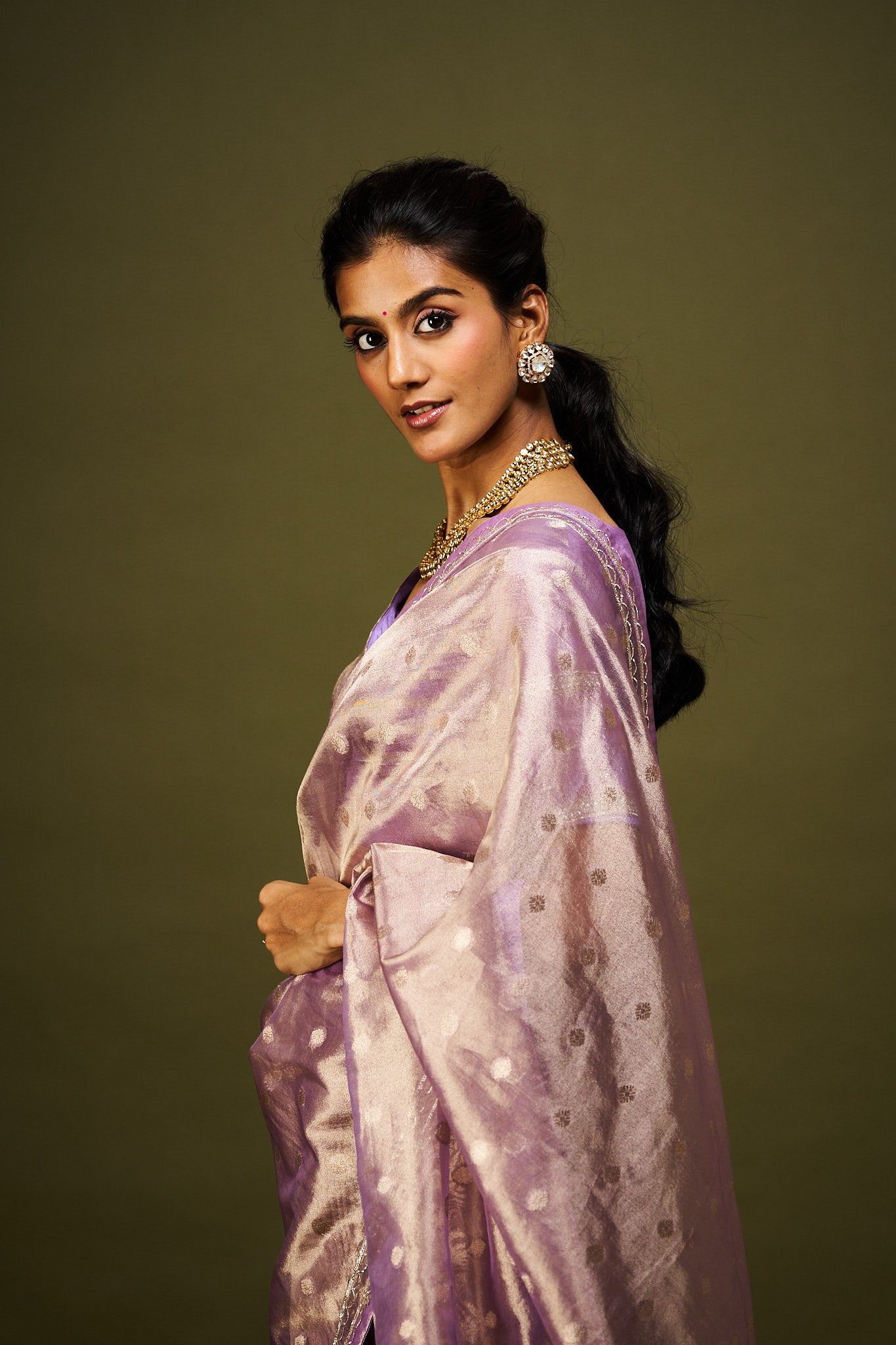 Gitali saree set - Lavender