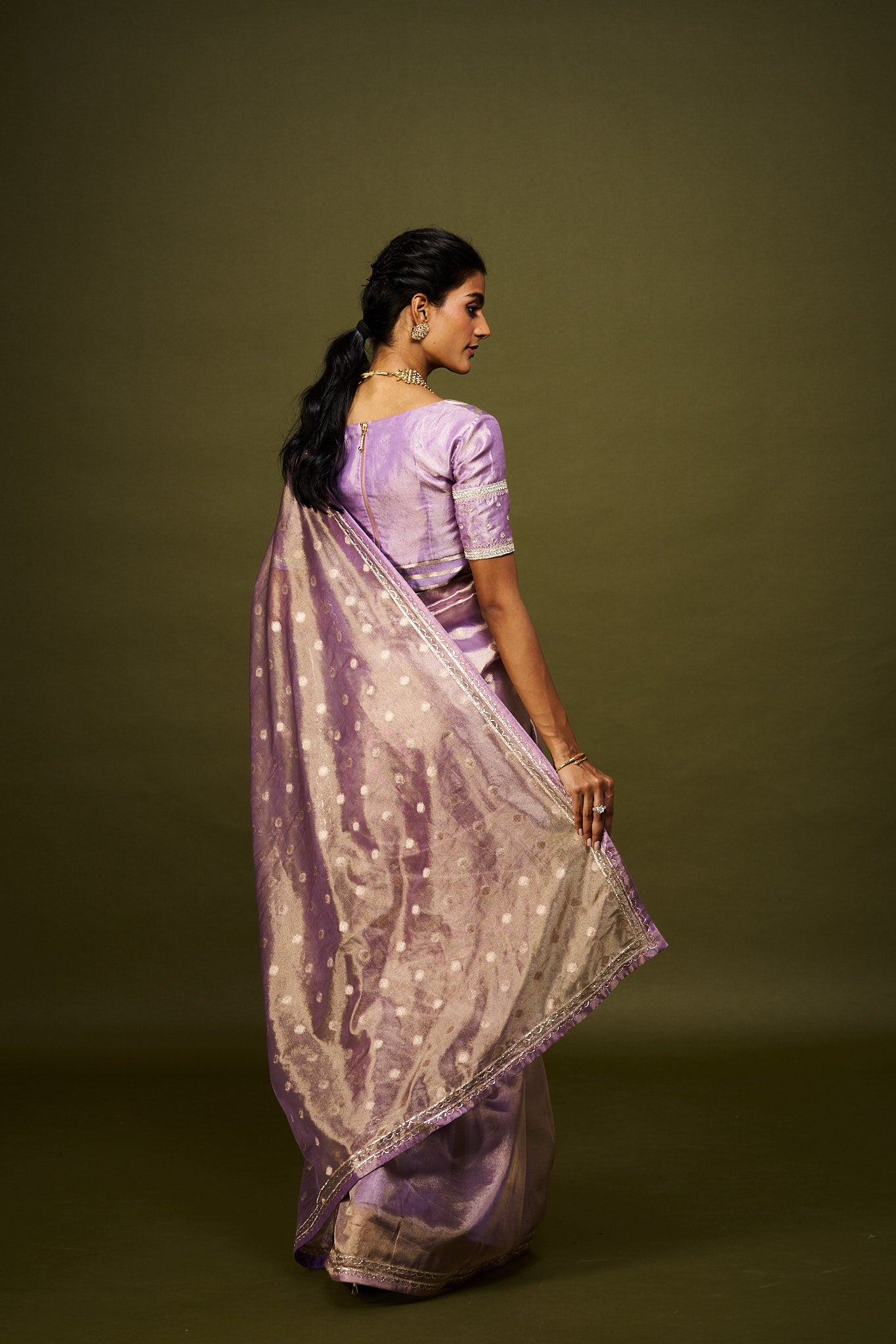 Gitali saree set - Lavender
