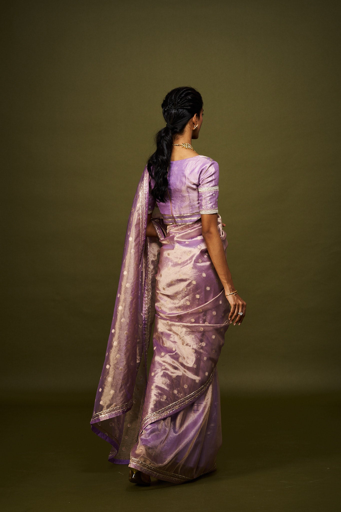 Gitali saree set - Lavender