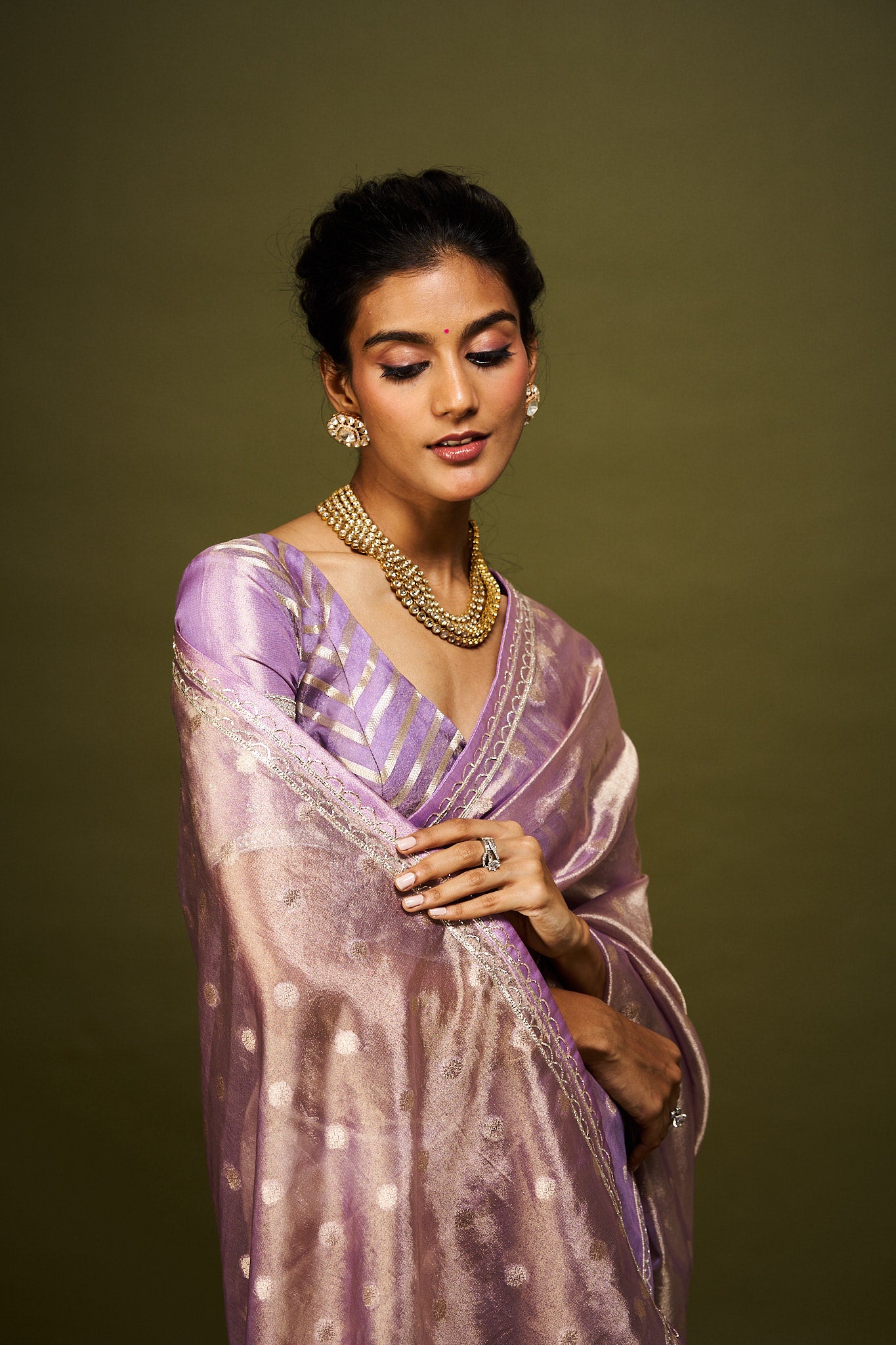 Gitali saree set - Lavender