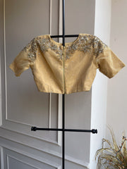 Gold Tissue Embroidered Blouse