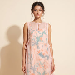 Sofia Organza Dress- Peach