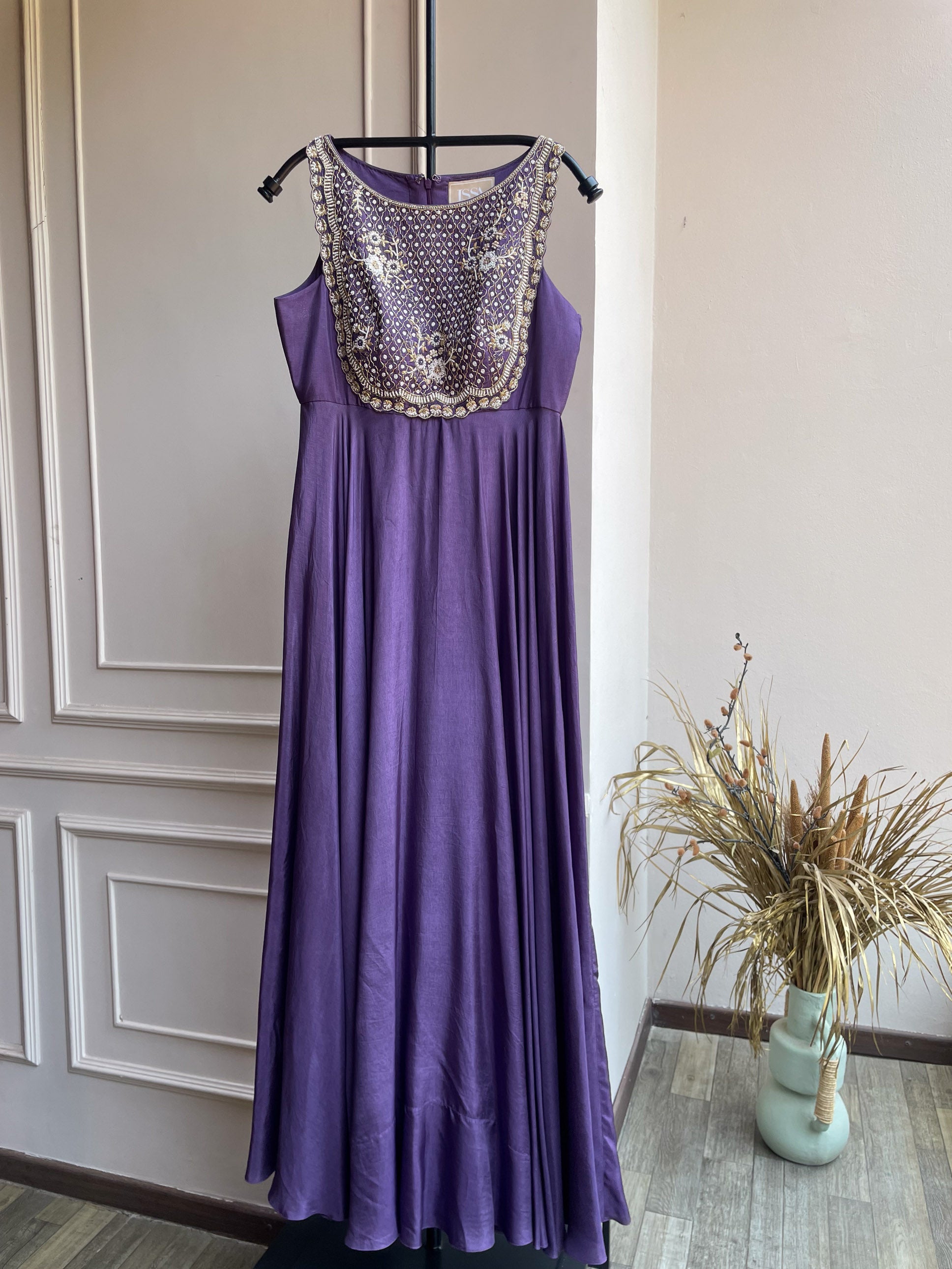 DS-Haniya Purple Anarkali with Dupatta