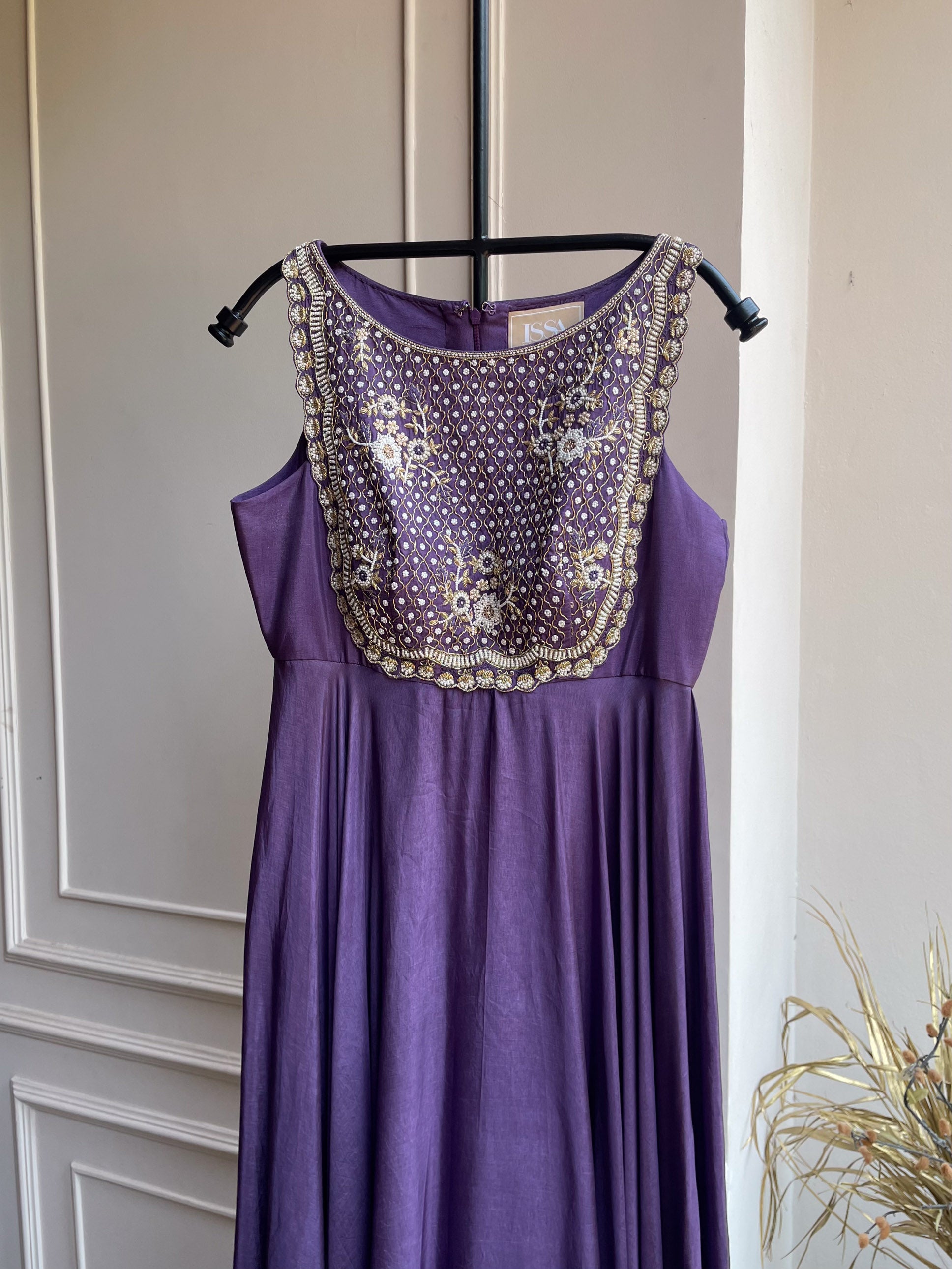 DS-Haniya Purple Anarkali with Dupatta