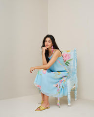 Hansa Dress- Ice Blue