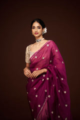 Anantha Embroidered Saree and Blouse Set