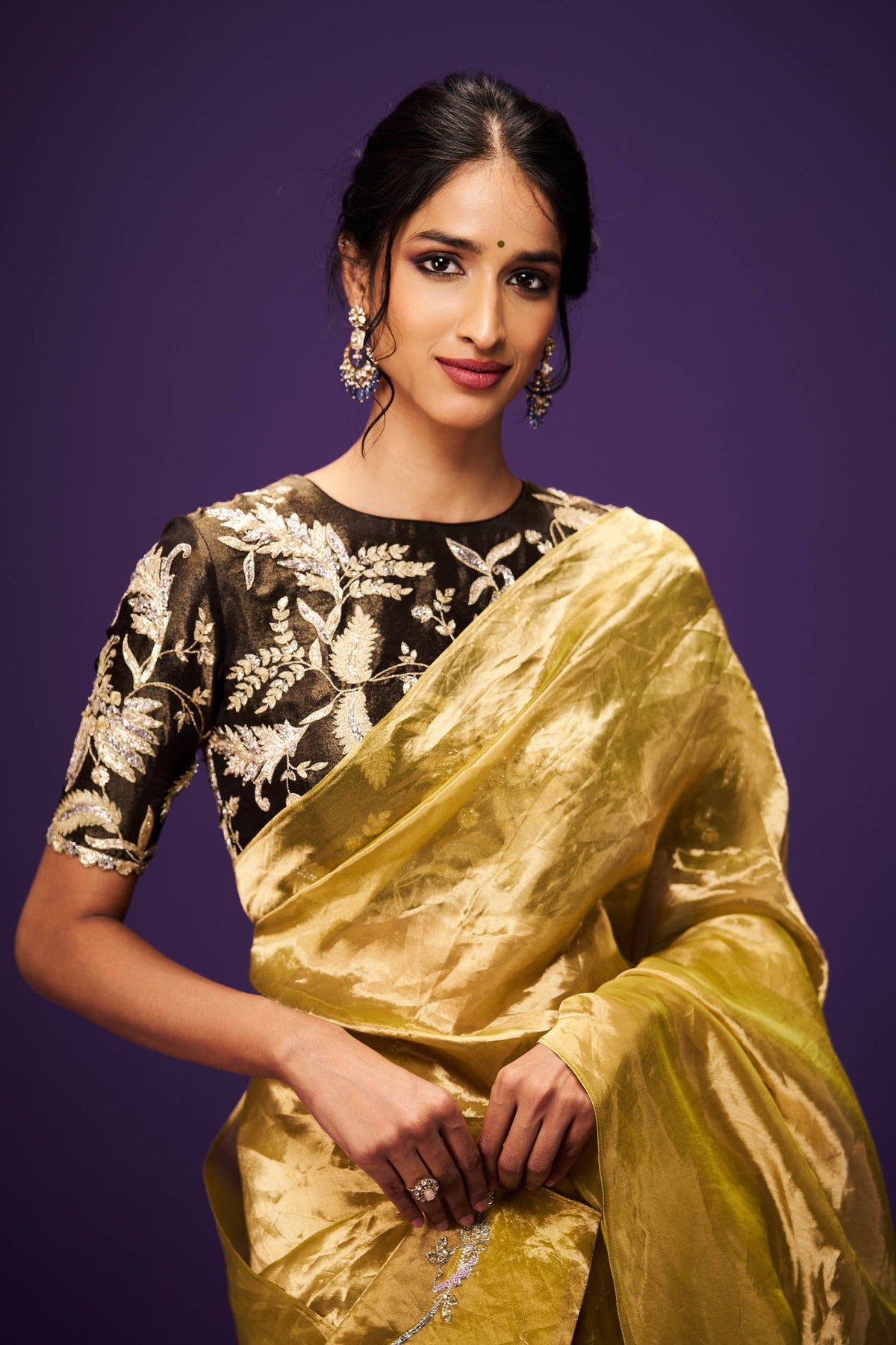 Vanaja Tissue Saree and Blouse Set