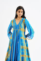 Indie Kurtha set - Blue