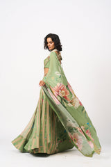 Ruhitha Lehenga Set With Dupatta- Green