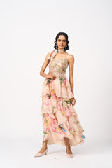 Lowkya Dress- Peach