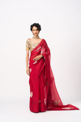 Arika Saree Set- Red