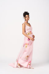 Iksha Saree Set-Baby Pink