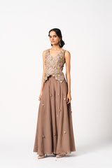 Traya 2 Piece Set- Brown