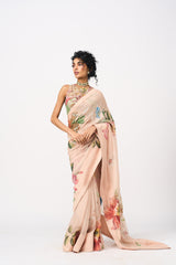 Mansi Saree Set- Peach