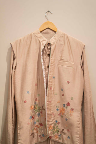 DS - Nude embroidery Jacket with kurtha