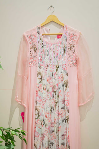DS - Candy pink floral dress