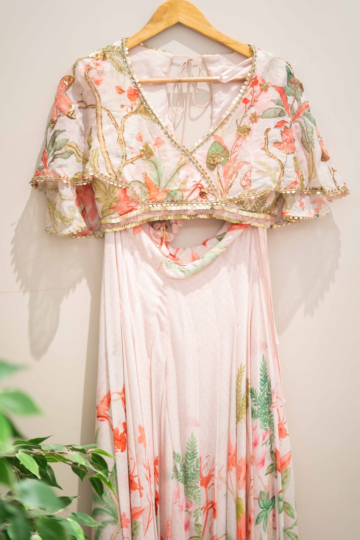 DS - floral palazzo with blouse