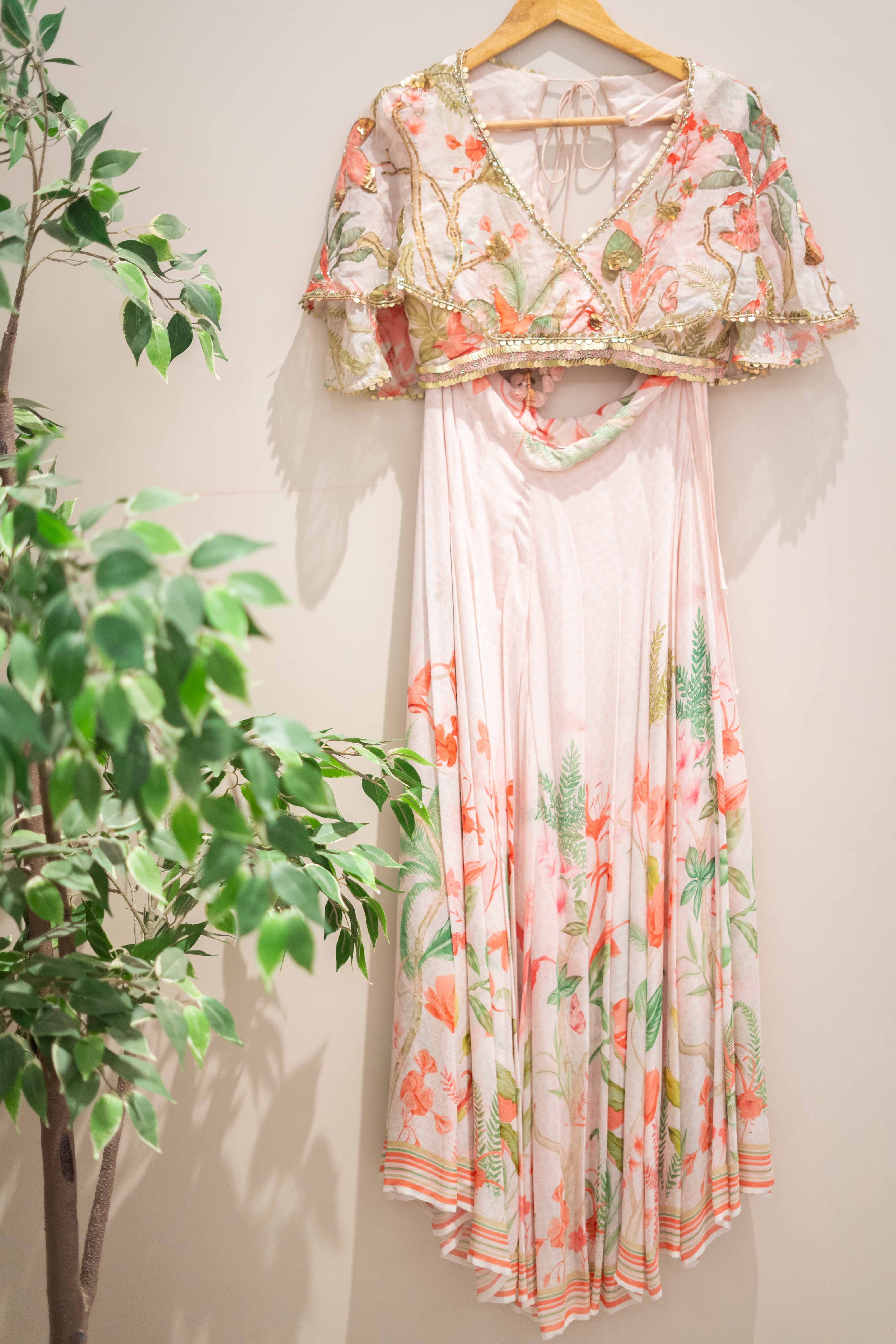 DS - floral palazzo with blouse