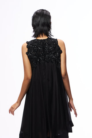 Cole Flared Dress - Black