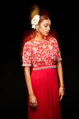 Opal dress - fiery red