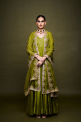 Zainab Green Anarkali with Dupatta