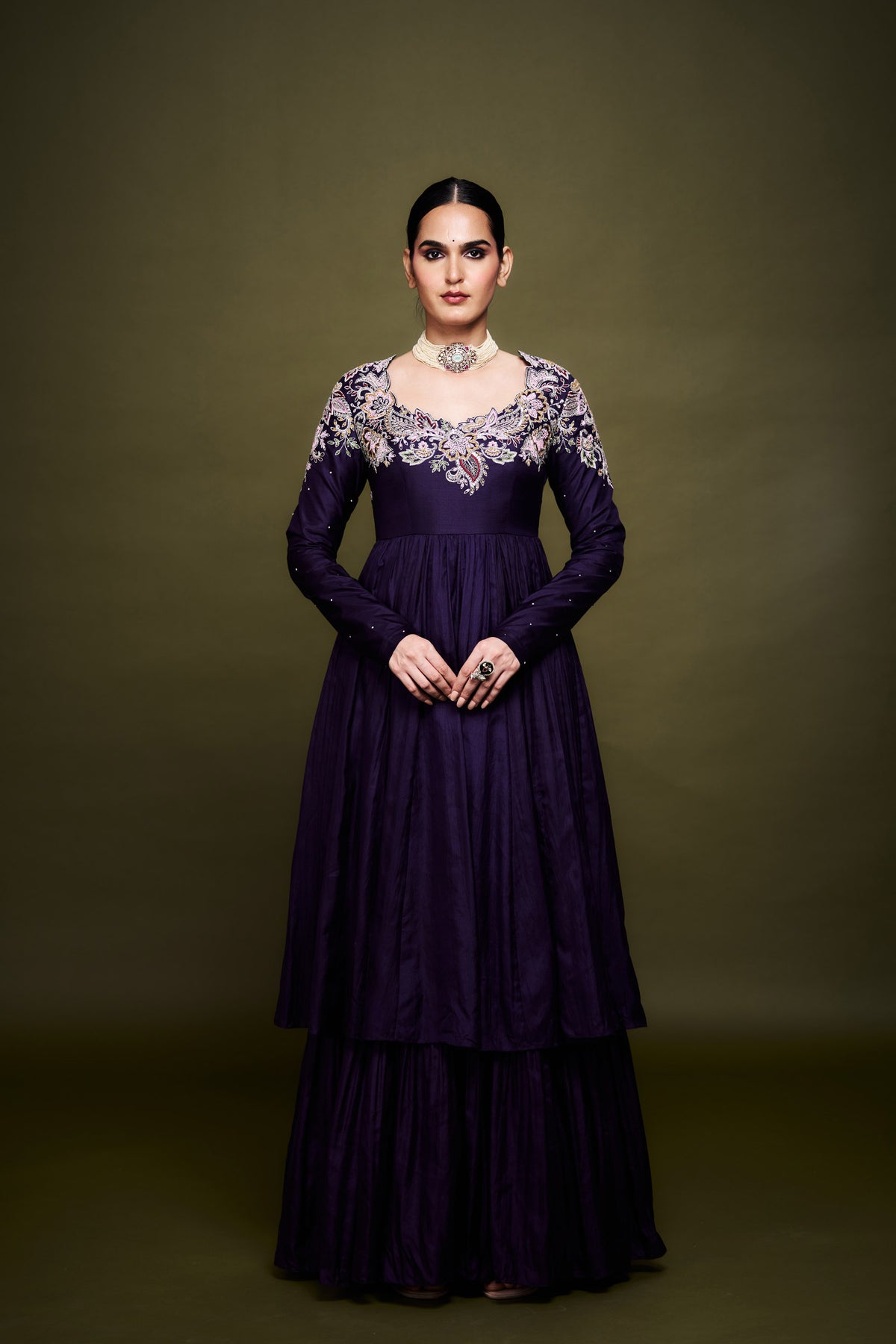 Mahira Amethyst Purple Anarkali