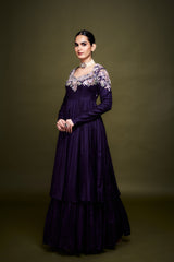 Mahira Amethyst Purple Anarkali