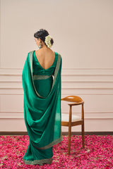 Display Product - MAYURI SAREE WITH EMBROIDERED BLOUSE