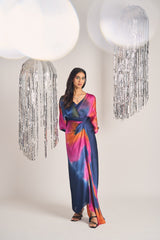 Display Product- CELESTIA COWL TYE AND DYE DRESS