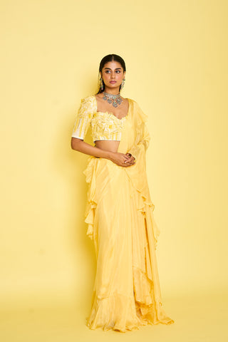 DS - MARY SAREE - CANARY