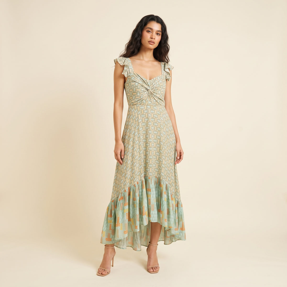 Miori Long Dress- Sea Green