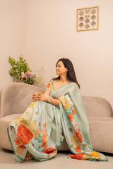 Sachi Saree with Blouse - Green