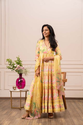 Secret Garden - Yellow Anarkali