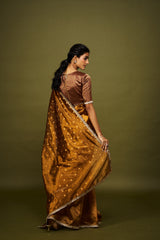 Kripa saree set - Chocolate Brown