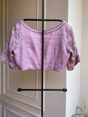 DS-Lavender Hand Embroidered Blouse