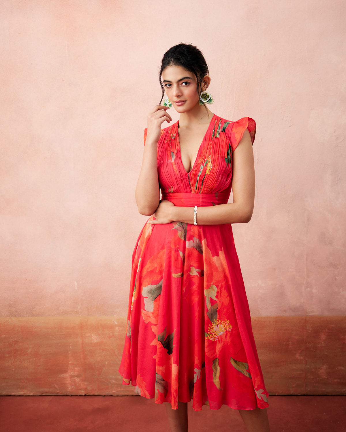 Liana Dress- Peony Pink