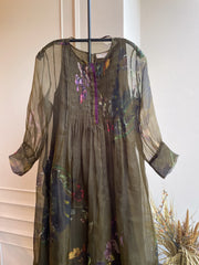 Luna Kurtha set – Olive green