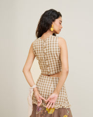 Meona Co Ord Set- Wood Brown