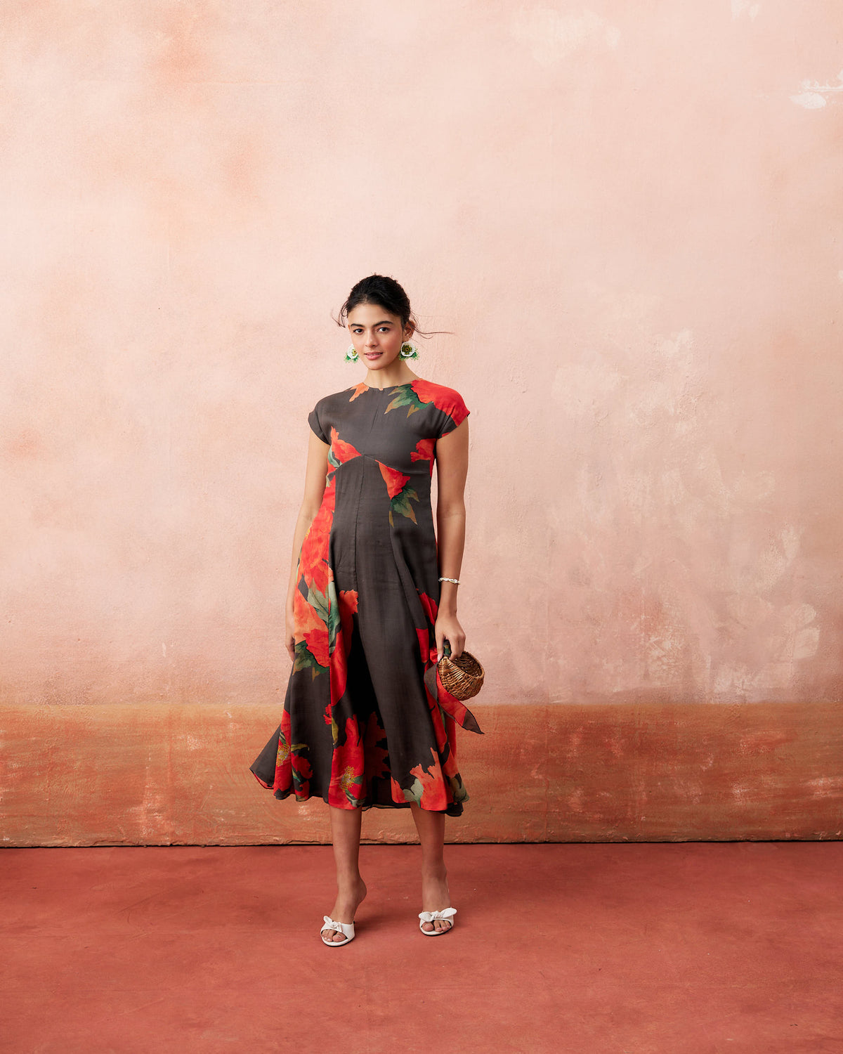 Miorah Dress- Charcoal Brown