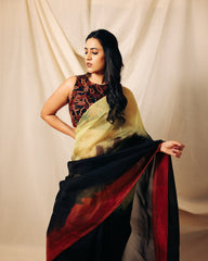 Vihali Ombre Dye Saree With Embroidered Blouse | Niharika Konidela