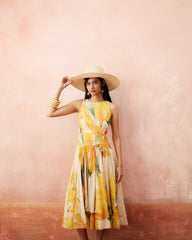 Nimra Dress- Honey Cream