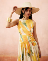 Nimra Dress- Honey Cream