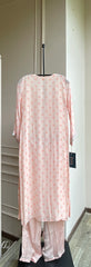 Pink V Neck Kurta Set