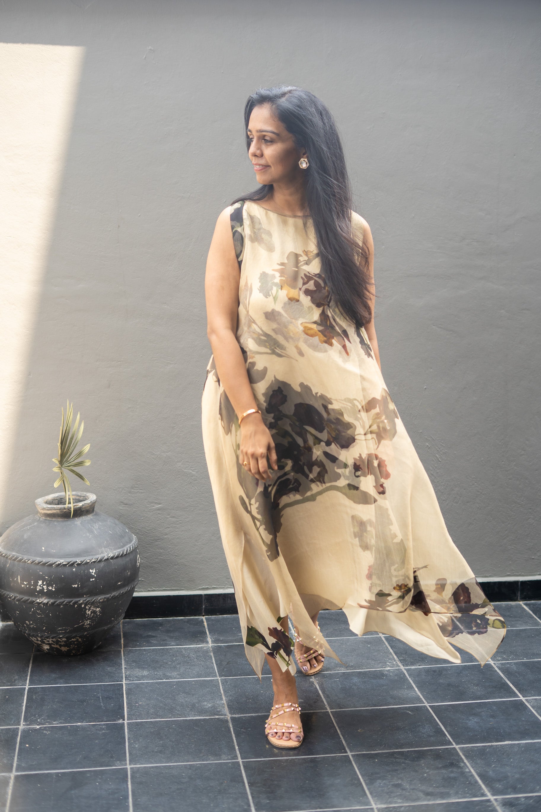 Lumi Two Piece Dress – Beige