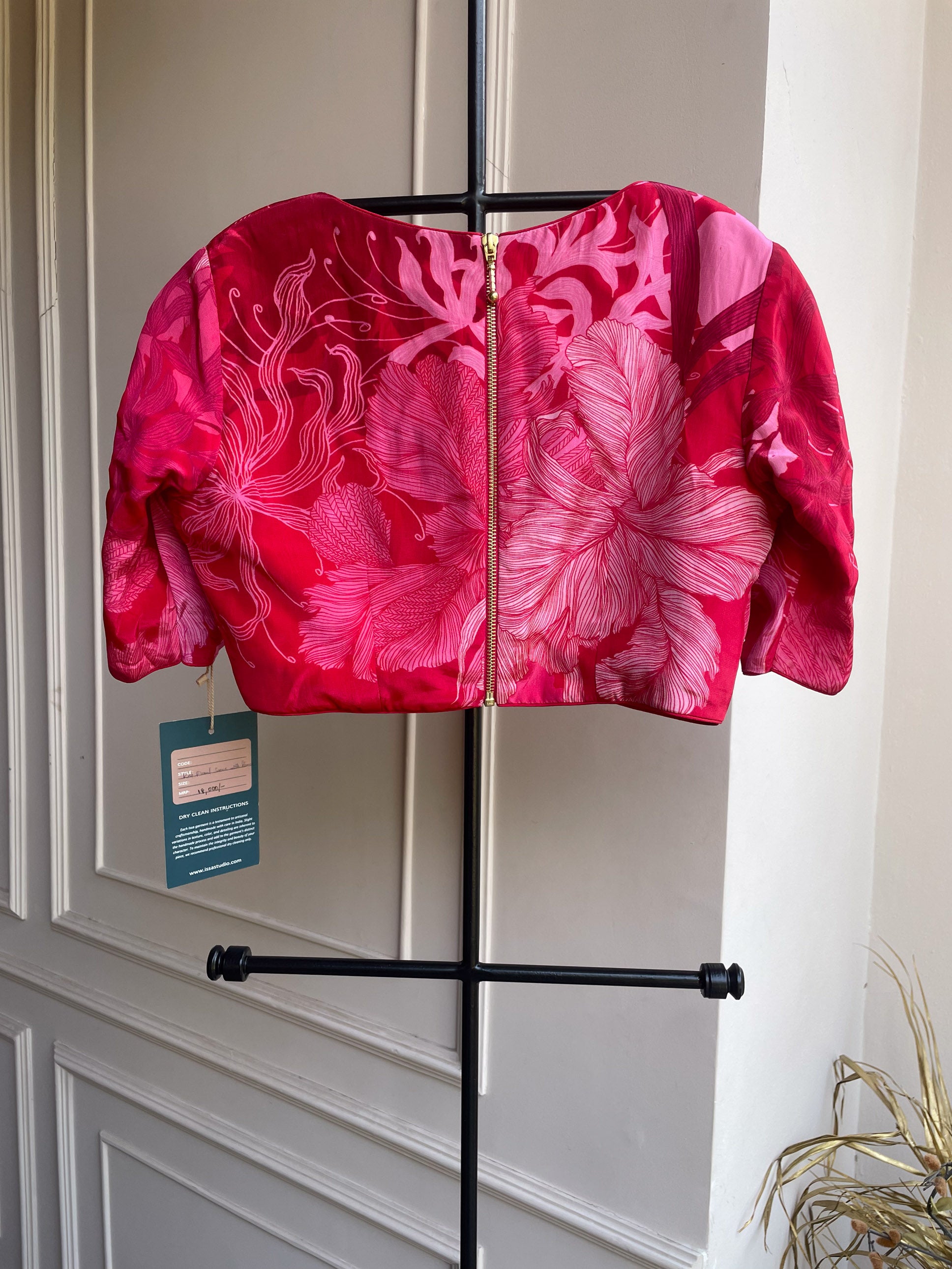 Red Floral Blouse