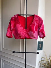Red Floral Blouse